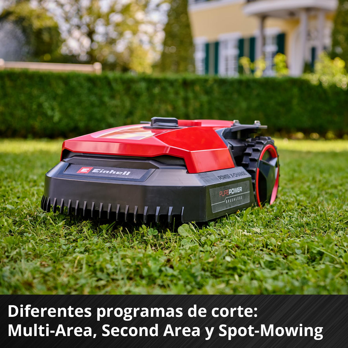 Einhell Robot cortacésped FREELEXO 500 Power X-Change (18 V, Control por aplicación, IPX5, actualizaciones por Aire vía WiFi, Incl. Equipo de instalación para 500 m² + batería de 2,5 Ah)