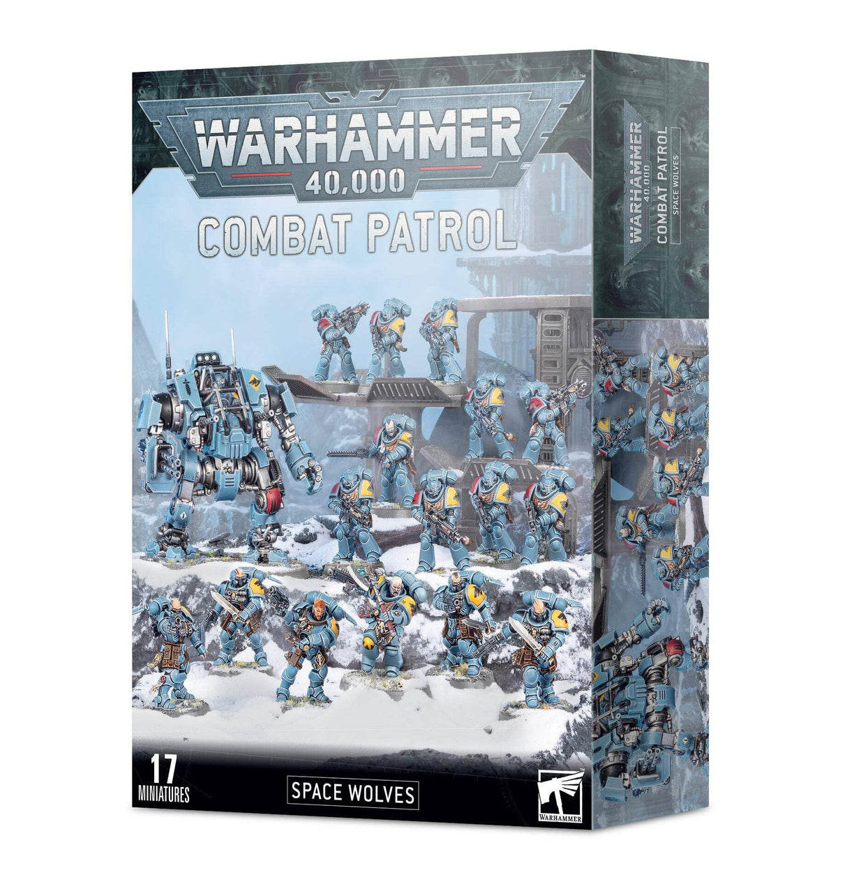 Games Workshop - Warhammer 40,000 - Patrulla de Combate: Lobos espaciales, Negro