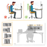 RICOO Soporte Monitor Mesa Base articulado Giratorio Inclinable Pantalla PC 13-27" (33-69cm) TS8211 Stand para monitores VESA 75x75 100x100