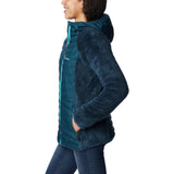 Columbia Powder Lite Sherpa Hybrid Jacket, Chaqueta Acolchada para Mujer, Night Wave, Talla XS