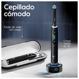 Oral-B iO 10 Cepillo de Dientes Eléctrico Negro, + 1 Cabezal y 1 Estuche Cargador de Viaje, Diseñado por Braun