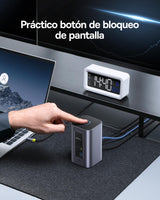 Baseus Docking Station, Nomos Air 12 in 1, Estación de Acoplamiento 2 Monitores con 2 * 4K HDMI, USB-A/C 10Gbps, Ethernet 1 Gbps, 100W PD, HUB USB C para Laptop DELL/HP/Lenovo/ASUS/Acer/Mac