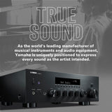 Yamaha R-N600A Receptor de canales Hi-Fi, con MusicCast y streaming inalámbrico, audio de alta resolución, SABRE DAC y Pure Audio Fidelity, negro