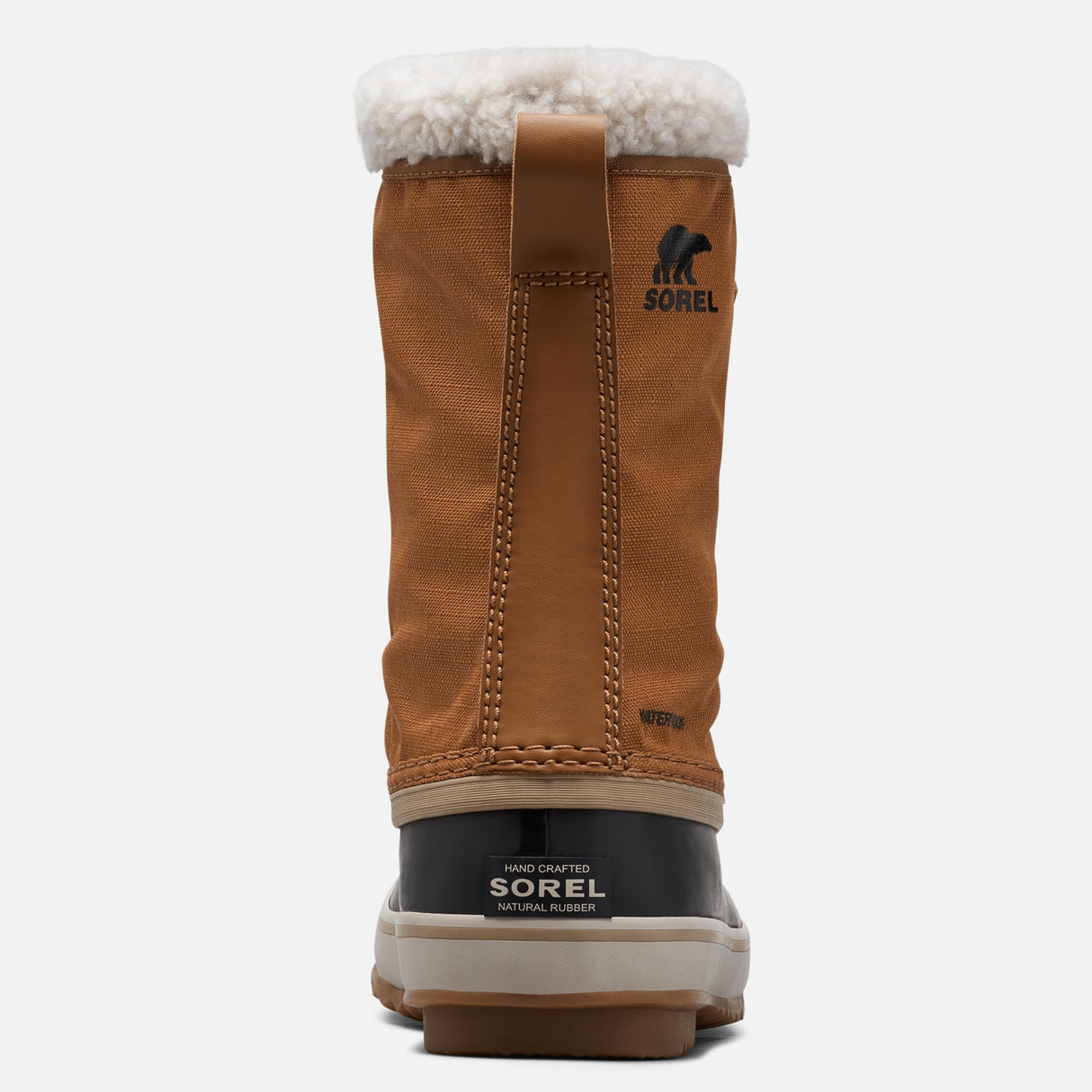 Sorel 1964 Pac Nylon WP, Botas para nieve impermeables, Hombre, Camel Brown Black Collection 2023 2024, 42.5 EU