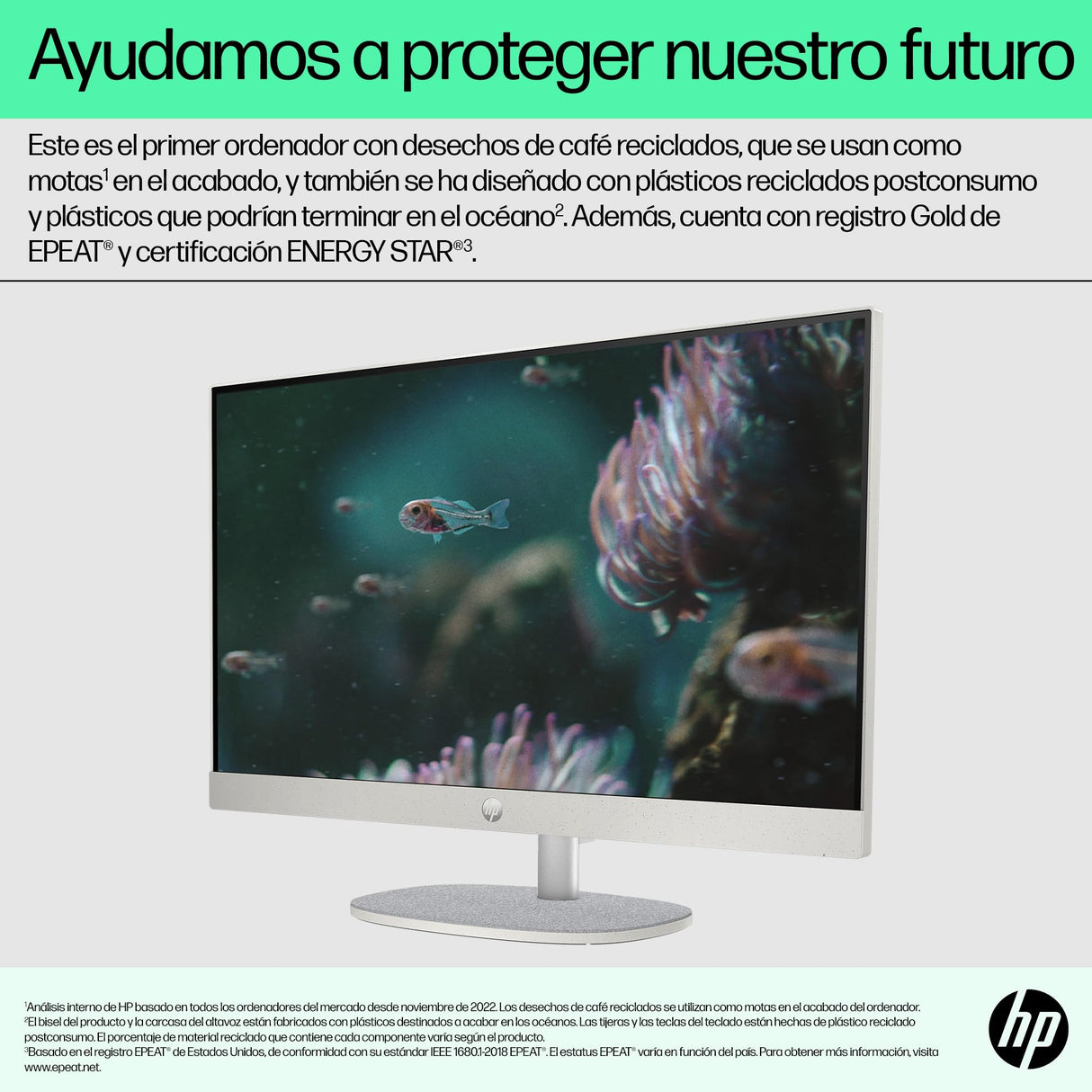 HP All-in-One 24-cr0117ns - Ordenador de sobremesa 23,8" Full HD con cámara, Teclado y ratón inalámbricos (Intel Core i5-1335U, 16GB RAM, 512GB SSD, Windows 11 Home) Blanco