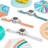 TIME TIMER Reloj — Analógico y Digital Visual de 12 Horas o 24 Horas — para el Aprendizaje de los niños, la Toma de exámenes y el Seguimiento del Entrenamiento (Blanco Ártico, Pequeño)