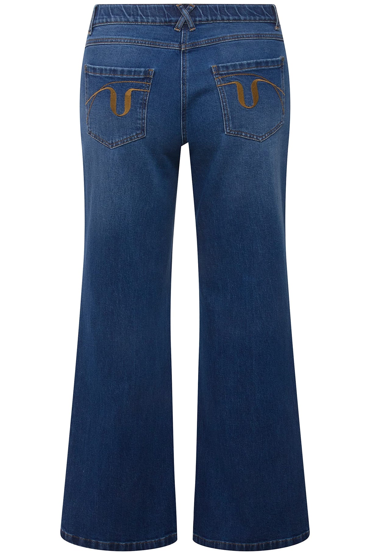 Ulla Popken Dummy Jeans, Dark Blue Denim, 32W / 30L para Mujer