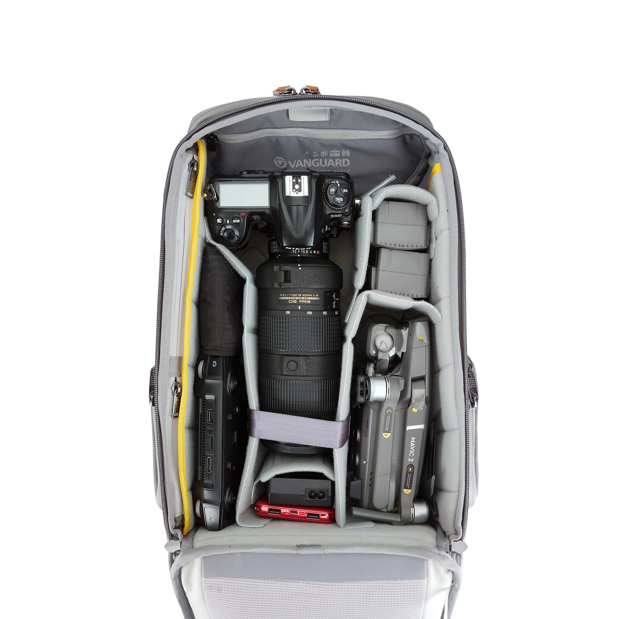 VANGUARD Veo City B42 GY - Mochila para cámara DSLR y Mirrorless con compartimento para portátil