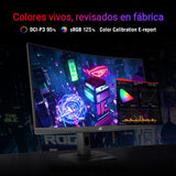 ASUS ROG Strix XG27WCS - Monitor Gaming USB Tipo-C de 27 Pulgadas 2560x1440, Curvo, 180 Hz (sobre 144Hz), 1ms (GTG), Fast VA, ELMB Sync, FreeSync, DisplayWidget Center, Soporte para trípode, HDR