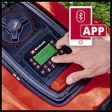 Einhell Robot cortacésped FREELEXO 800 LCD BT Solo Power X-Change. Para céspedes de hasta 800 m², cortacésped multizona, control Bluetooth, para pendientes de hasta el 35 %. No incluye batería