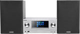Kenwood M-9000S-S - Micro Sistema Hi-Fi con CD, Dab +, Radio por Internet, Spotify, FM, Bluetooth, USB y Gran Pantalla a Color TFT