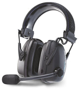 Howard Leight Orejera Sync Wireless BlueTooth Cable USB, Micrófono con Almohadilla, Diseño Ergonómico, Negro, Talla Única, SNR 32 dB, 1034510 (1 Pieza)