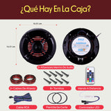 Pyle par de Altavoces Marinos de 6.5”, 250V, Sonido Estereo, Duales, Exteriores, Resistentes al Agua y a la Intemperie