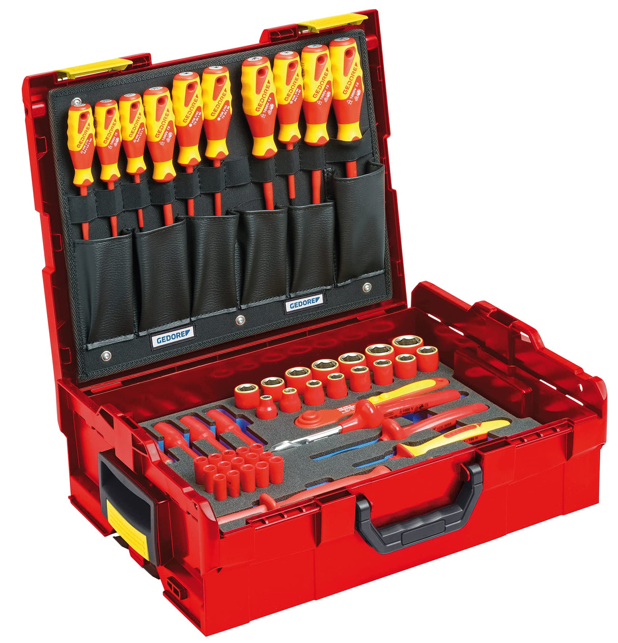 GEDORE Automotive Híbrido - Herramienta Universal para VDE (Incluye suplemento, 63 TLG, 3/8", Herramienta Especial, KL-4600-10 Z)