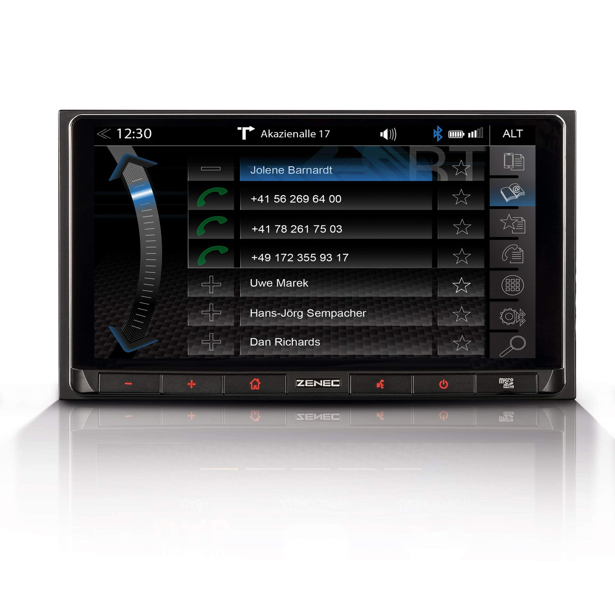 ZENEC Z-N528: Radio de Coche 2-DIN/infotainer, Sistema Multimedia con Pantalla táctil de 17,1 cm/6,75", Dab+, Bluetooth, USB, Centro Multimedia con Apple CarPlay y Google Android Auto