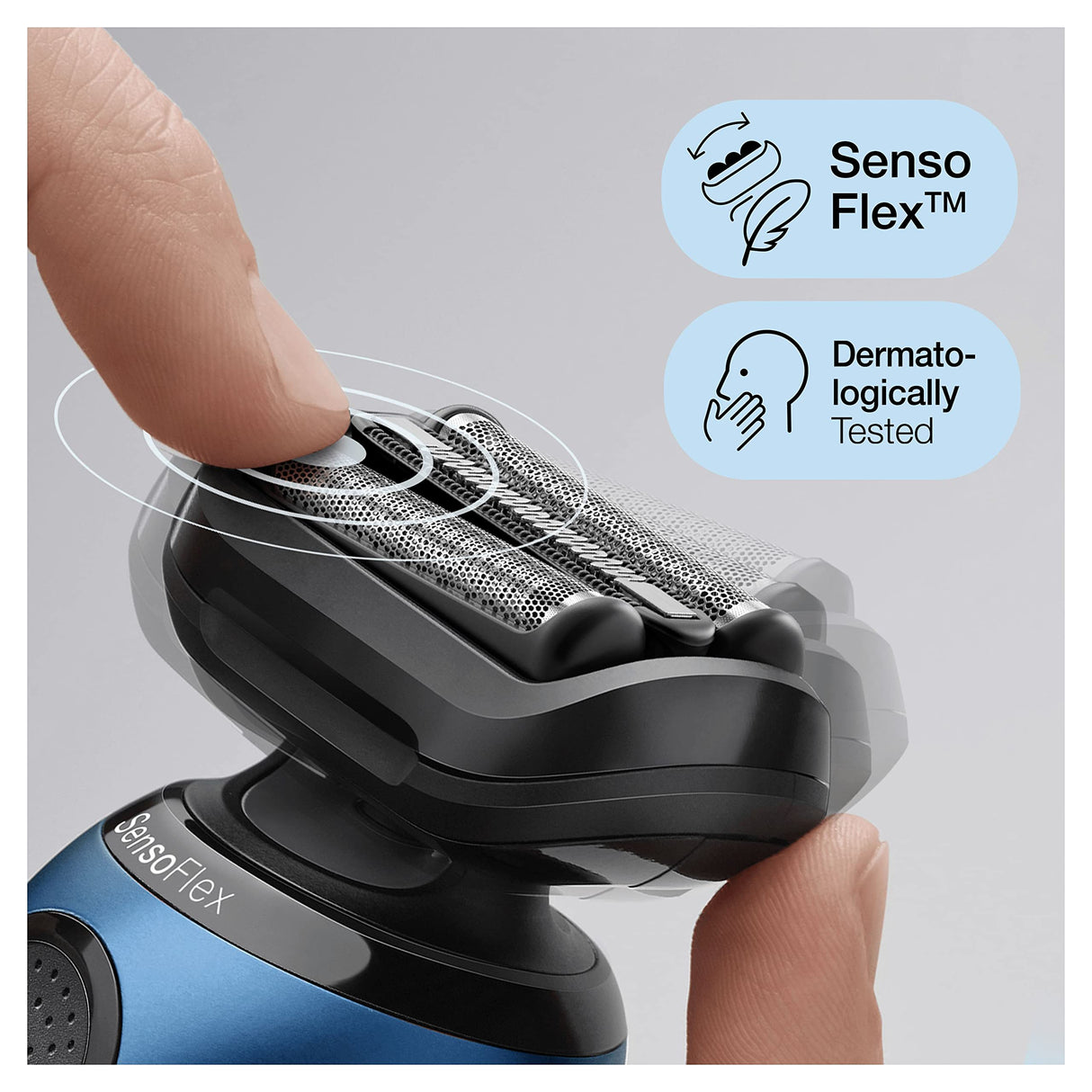 Braun Series 6 61-B1500s - Afeitadora eléctrica para hombre, con accesorio EasyClick, afeitadora eléctrica y recortadora de barba, SensoFlex, Wet&Dry, recargable e inalámbrica