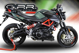 ESCAPE GPR EXHAUST SYSTEM COMPATIBLE CON APRILIA SHIVER 900 2017/19 e4 ESCAPE HOMOLOGADO Y CONEXIÓNS FURORE EVO4 NERO