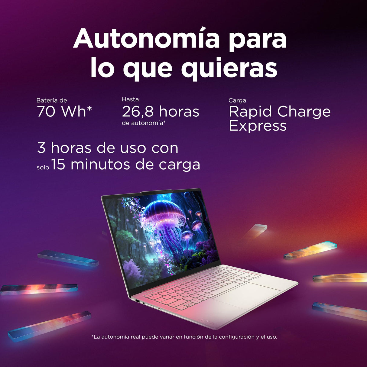 Lenovo Yoga Slim 7 Gen 10 – Ordenador Portátil IA Aura Edition - 14'' OLED (Intel Core Ultra 7 258V, Intel AI Boost 47 Tops, 32GB RAM, 1TB SSD, Win11 Home, Wi-Fi7, Copilot+ PC) QWERTY Español, Gris