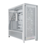 CORSAIR Frame 5000D RS Caja Modular Mid-Tower de Gran Flujo de Aire para PC – 4X Ventiladores RS Preinstalados, Sistema de Montaje de Ventiladores InfiniRail – Blanc