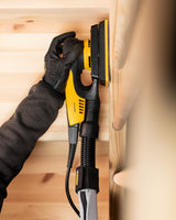 Mirka DEOS II 353 lijadora orbital 81x133mm 300 W lijadora de baja vibración para el lijado sin polvo de madera, tabiquería seca y metal con papel de lija velcro / MID3534044
