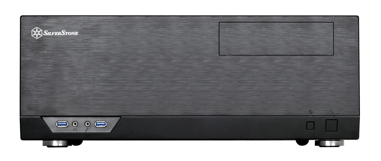 SilverStone SST-GD09B - Grandia HTPC ATX Carcasa de ordenador, Rendimiento silencioso con alto flujo de aire, negro