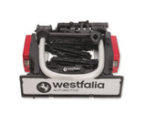 Westfalia Portabicicletas Bikelander para Enganches | Incluye Bolsa; portabicicletas para 2 Bicicletas; apto para Bicicletas Eléctricas; plegable | Luces híbridas LED