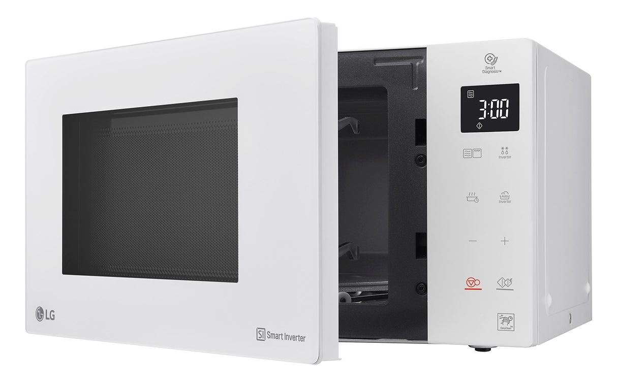LG Electronics NeoChef MH6535GIH - Microondas con parrilla (1000 W, 25 L, pantalla digital), color blanco