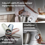 Kenwood Titanium Chef Baker KVC65.001WH - Robot de cocina con báscula integrada (1200 W, incluye 3 utensilios de pastelería, espátula y protector contra salpicaduras), color blanco