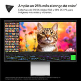 LG 32U990A-S - Monitor Ultrafine 6K, 31,5'', (6144 x 3456), IPS Black 16:9, HDR10, Display HDR600, 450 nits, 60Hz, Super Resolution+, Black Stabilizer, HDMI 2.1, Inclinación/Altura/Pivote, Plata