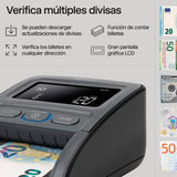 Safescan 155-S Detector de billetes falsos automático para verificar rápidamente billetes - Detector billetes falsos con 7 puntos de detección - Detector de billetes falsos 100% fiable