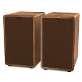 Wiibo Vintage 6 Nogal Altavoces Estantería 3 Vías 100W Pareja