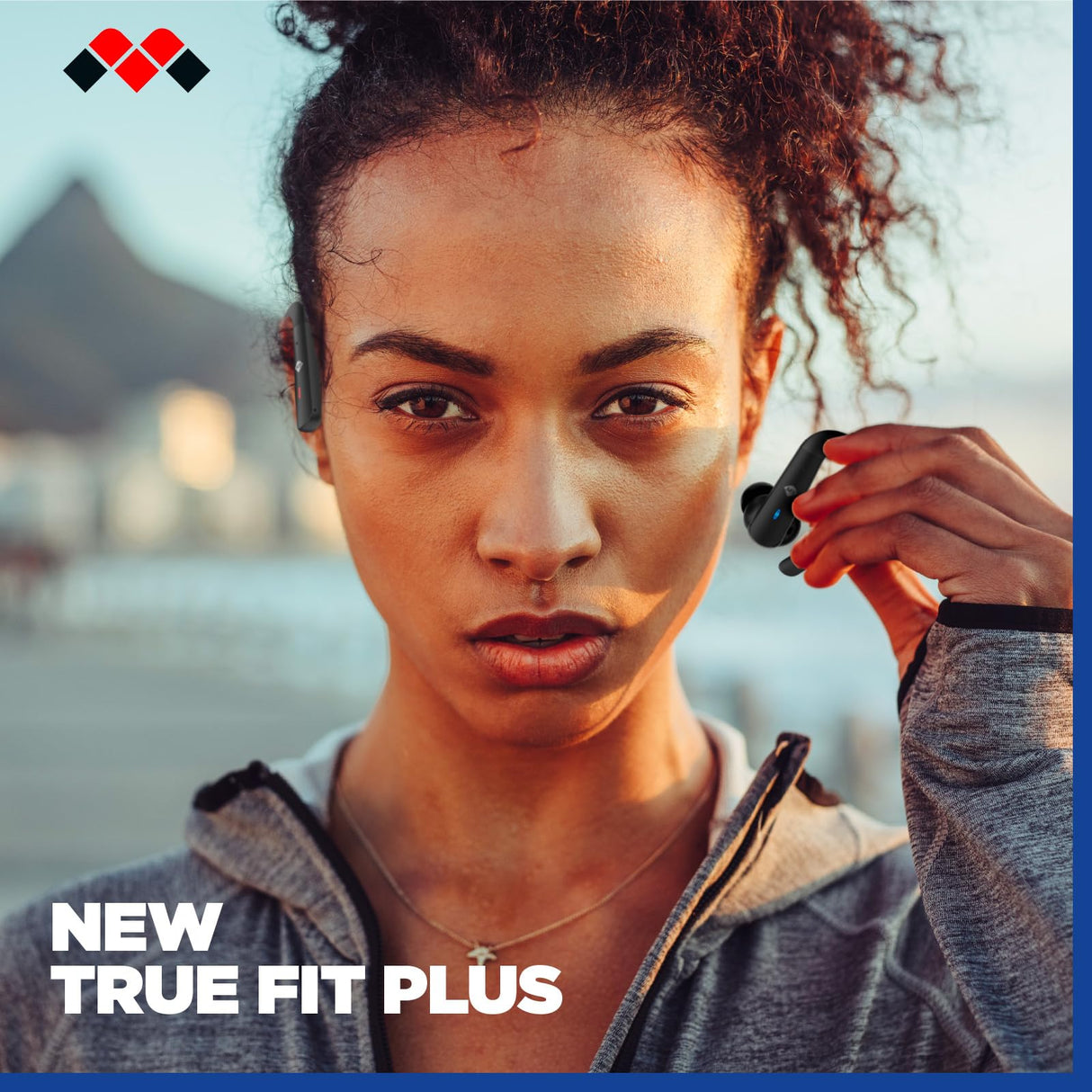 Meliconi MYSOUND True FIT Plus, Auriculares True Wireless Bluetooth 5.3 Negro, para Deportes, Control Táctil, Estuche de Carga con LED, Batería de 32 Horas