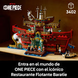 LEGO One Piece Restaurante Flotante Baratie - Maqueta de Barco para Adultos - Decoración Anime con Interior Detallado y 10 Minifiguras Inc. Luffy, Nami y Sanji - Regalo para Fans 75640
