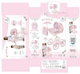 Carro de Muñecas Sophie Plegable con Sombrilla DeCuevas 81075