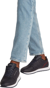 Tommy Hilfiger Runner Sneaker Hombre Runner Eva Mix Flag de piel, Azul (Desert Sky), 40