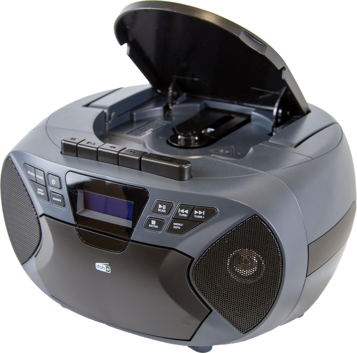 MAJESTIC Radiorgrabador (Ah-2430) portátil Dab Boom Box Tris C-CS y CD
