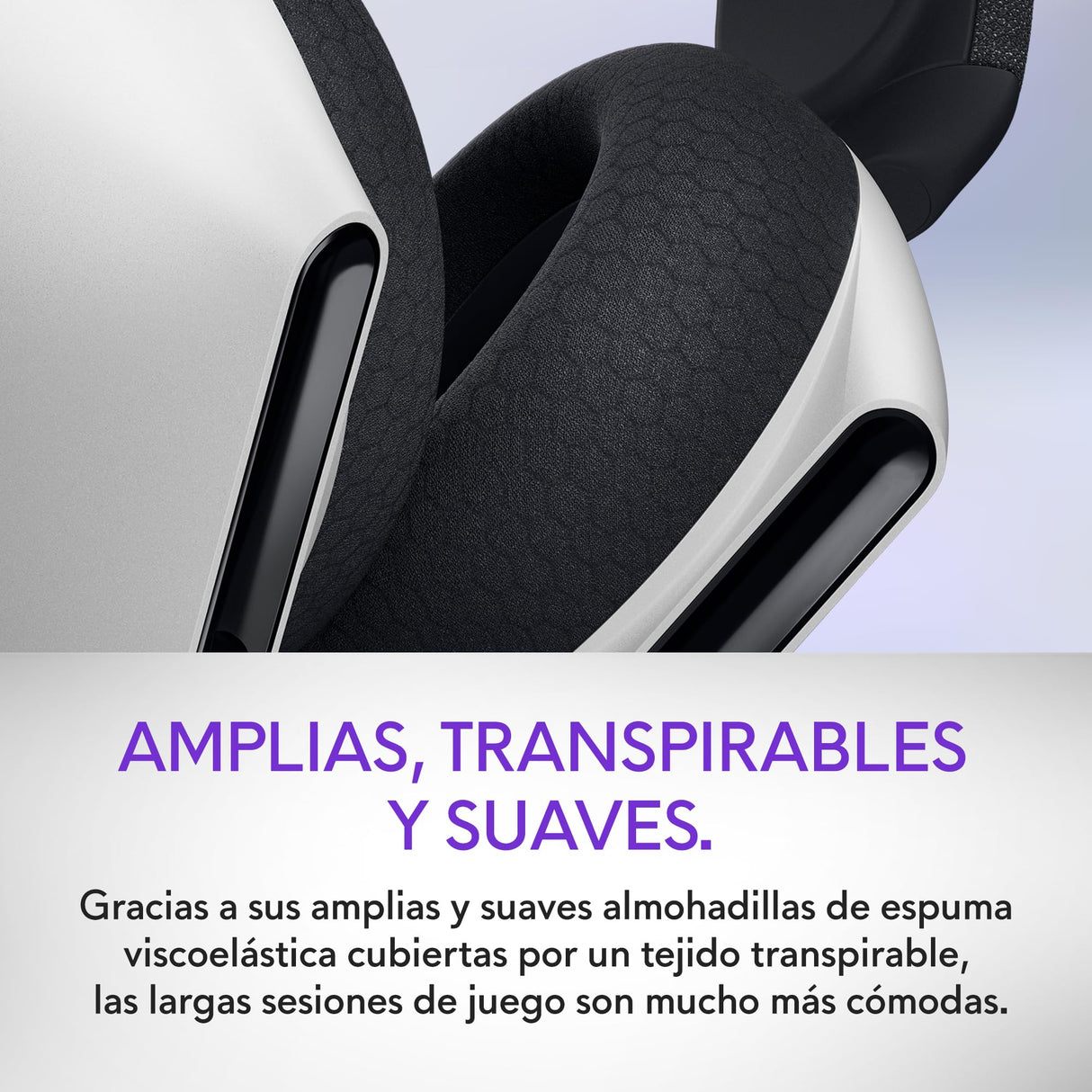 Alienware Auriculares Gaming Inalámbricos Tri-Mode - Dolby Atmos, Doble Micrófono IA, 30H de Batería, Controles Táctiles, Triple Conectividad, AlienFX RGB- Lunar Light