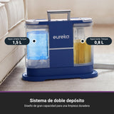 Eureka Aspirador de alfombras | Limpiador de Manchas Multisuperficie para Alfombras, Moquetas, Tapicería, Escaleras y Coche | Depósito de Agua Grande de 1,5L, NEY100 con Fórmula Limpiadora, Azul
