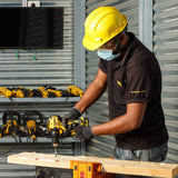 DeWalt DCD777S2T - QW - Taladro Atornillador sin escobillas XR 18V, 13mm, 65Nm con 2 baterías Li - Ion 1.5Ah y maletín TSTAK, negro, amarillo