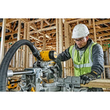 DEWALT Sierra de panel DWS727 de 1650 W (250 mm, con limitador de profundidad de corte, inclinación y ángulo de inglete infinitamente ajustable, pantalla de línea de corte (XPS), incluye hoja de