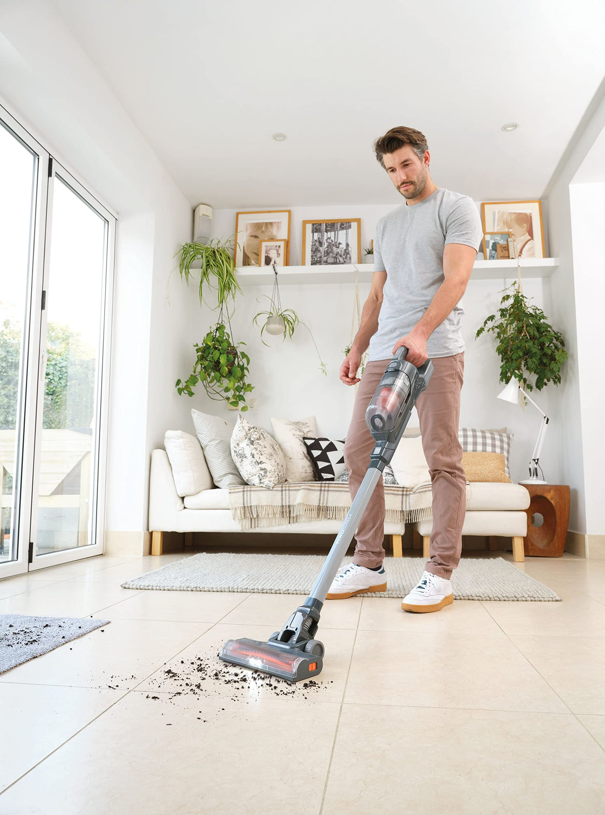 Black+Decker BHFEA520J-QW - Aspirador sin Cable 2en1 con tecnología de Litio de 18V