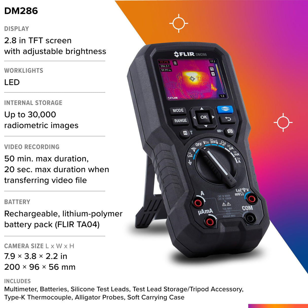 FLIR DM286 Industrial Imaging Multimeter with IGM