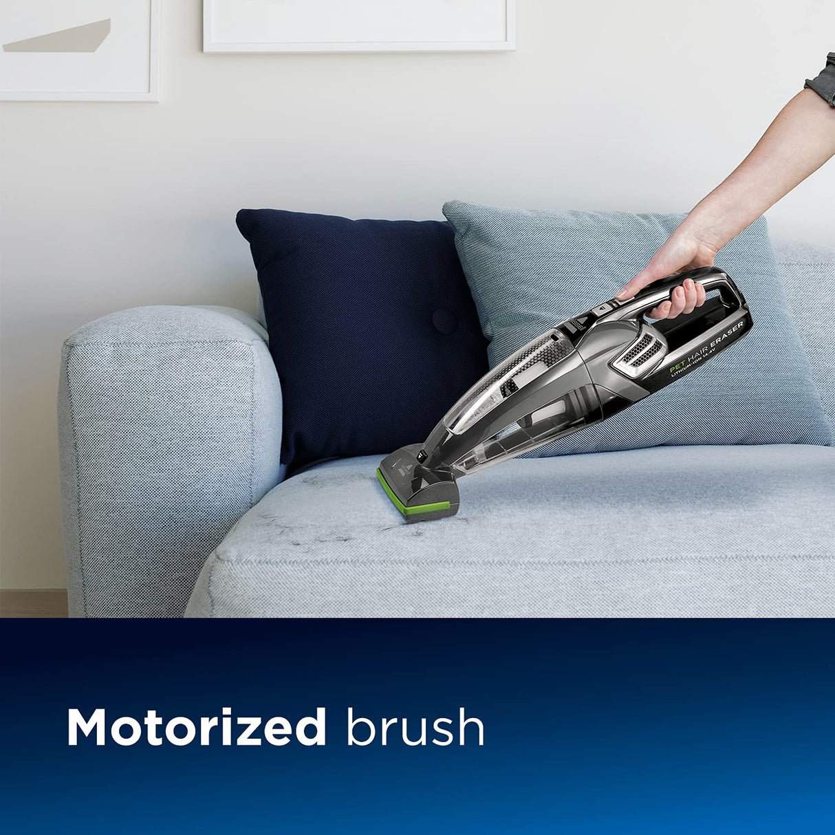 Bissell Pet Hair Eraser | Aspirador de Mano inalámbrico | Cepillo Rodillo motorizado | 2278N