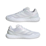 adidas Defiant Speed 2 Clay Tennis Shoe, Zapatillas de Tenis Mujer, FTWR White/FTWR White/Grey One, 42 EU