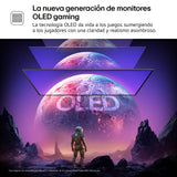 LG 32GX850A-B - Monitor Gaming Ultragear OLED, 32", 4K (3840 x 2160), 165 Hz, 0.03 ms (GTG), Dual Mode, G-Sync Compatible y FreeSync Premium Pro, Inclinación y Altura Ajustable, Morado Grisáceo