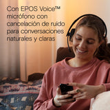 EPOS I SENNHEISER Adapt 231 - Adapt 200 Series - Auricular - On-Ear - Bluetooth - Inalámbrico - Adaptador USB-C a través de Bluetooth - Negro - Certificado para Microsoft Teams, Optimizado para UC