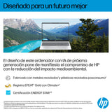 HP OmniBook 5 AI - Ordenador Portátil de 16" OLED 2K (Procesador Intel Core Ultra 7-255U, 32GB RAM, 1TB SSD, Gráficos Intel, Windows 11 Home) Azul - Teclado QWERTY Español