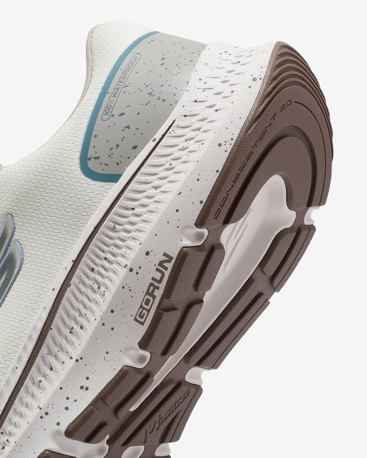 Skechers Go Run Consistent 2.0 Piedmont, Zapatillas Mujer, Off White Textile/Teal Trim, 39 EU