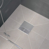 LUX ELEMENTS Suelo de ducha sellado de 140 x 90 cm, de espuma rígida, con bomba de desagüe y pendiente (cuatro caras), listo para azulejos, color gris