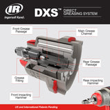 Ingersoll-Rand 2236QTIMAX-R DXS2 Llave de Impacto Neumática, Silenciosa, 2034 Nm, Caja Martillo Titanio, Anillo Fricción, Rojo